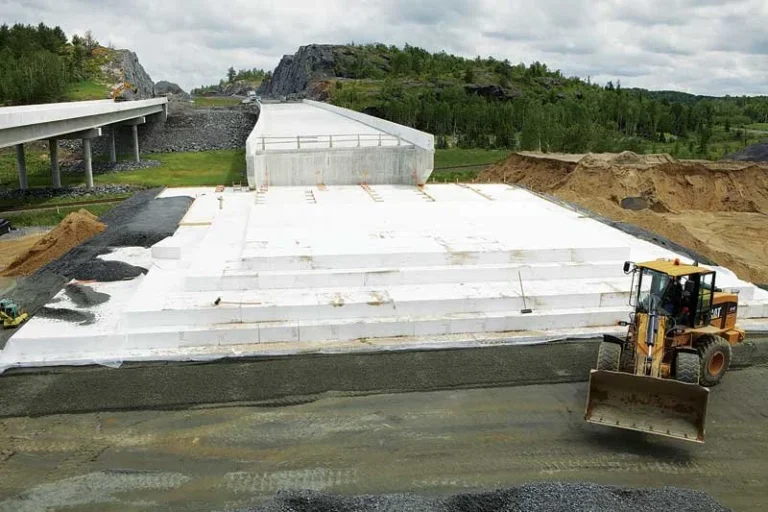 EPS geofoam used as lightweight fill for a bridge abutment