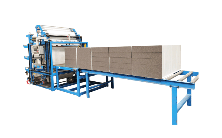 YouXin EPS Packaging Machine wrapping EPS sheet bundles with PE film