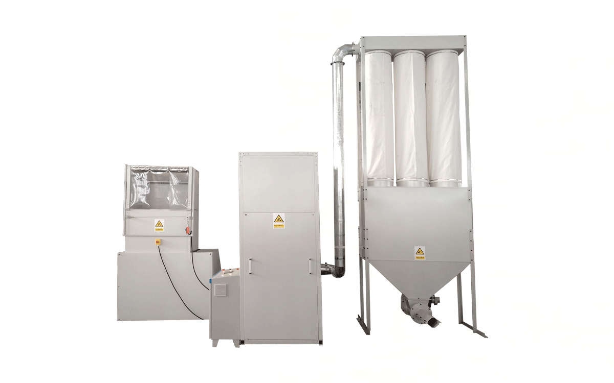 YouXin EPS recycling machine processing scrap foam into reusable material
