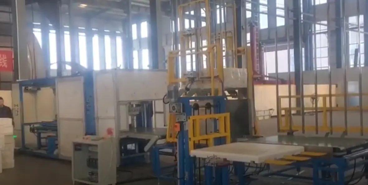 EPS Packing machine Test operation for Japanese TOHO Co.,Ltd