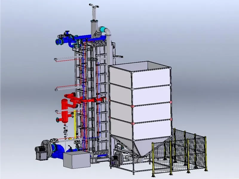 Vertical EPS Block Moulding Machine Diagram